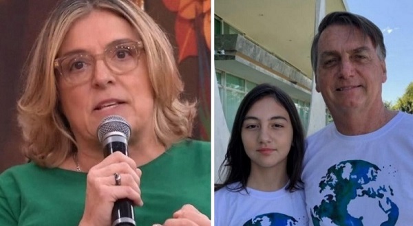 Laurinha 2050, diz Bolsonaro em vídeo com a filha